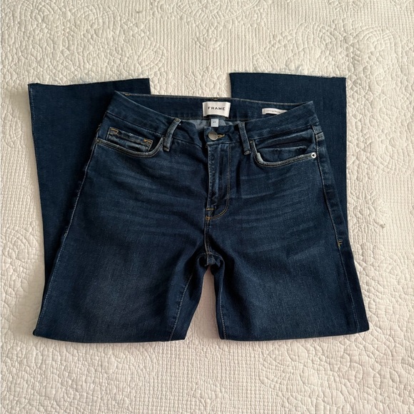 Frame Le Crop Mini Boot Raw After Jeans - Picture 4 of 7